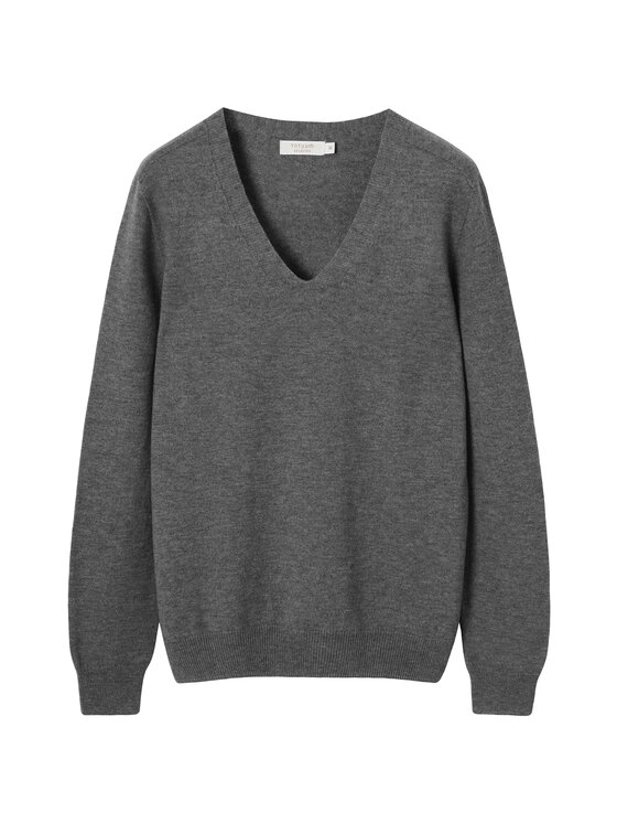 TATUUM TATUUM Sweter MERSA Szary Classic Fit