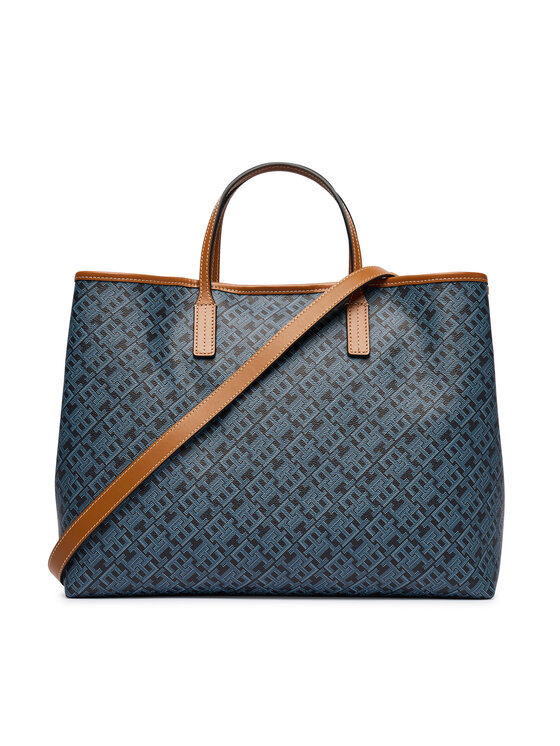 Tommy Hilfiger Tommy Hilfiger Torbica Th Monoplay Satchel Corp AW0AW19516 Tamnoplava