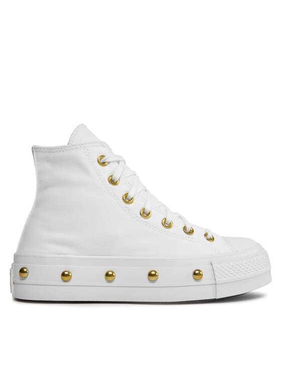 Converse Converse Scarpe da ginnastica Chuck Taylor All Star Lift Platform Star Studded A06787C Bianco