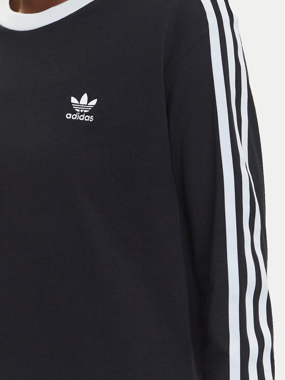 adidas adidas Bluse adicolor 3-Stripes JC5774 Schwarz Regular Fit