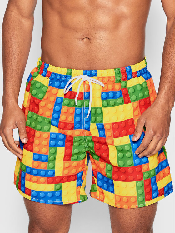 Pantaloncini da bagno Blocks Multicolore Regular