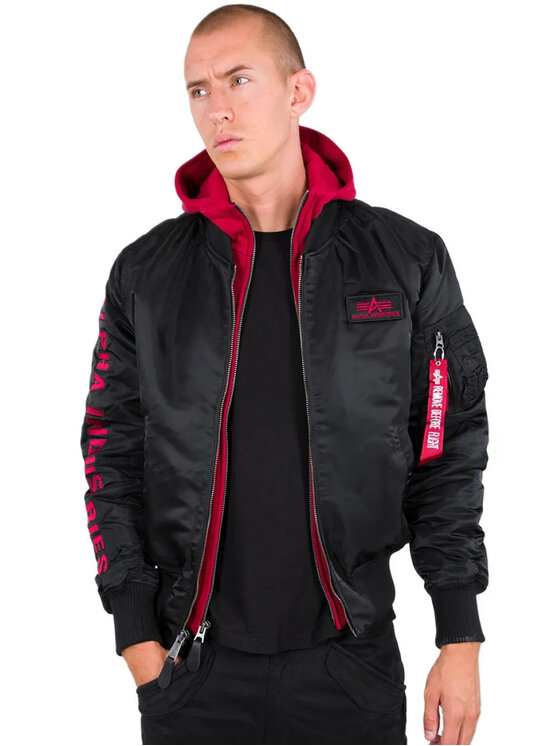 Alpha Industries Kurtka bomber, rozmiar XXL Czarna, AI.133104-94-XXL