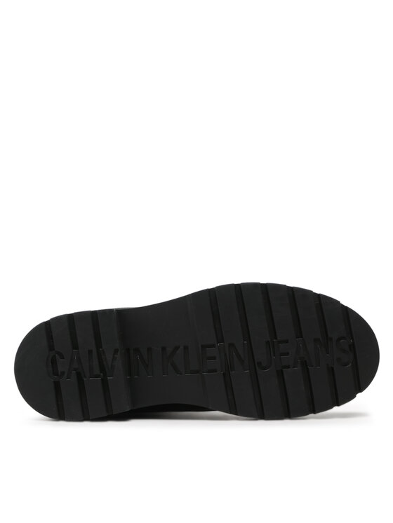 Calvin Klein Jeans Calvin Klein Jeans Μποτάκια Combat Mid Laceup Zip Wn YW0YW01035 Μαύρο