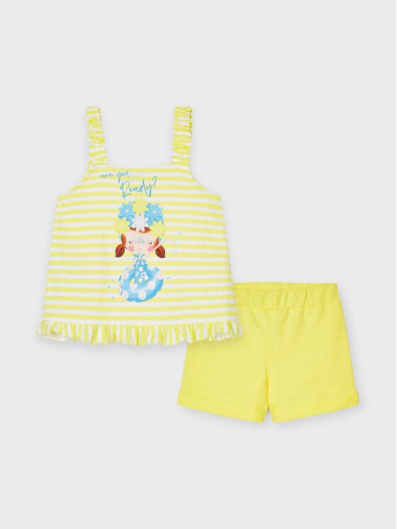 Completo top e pantaloncini 3216 Multicolore