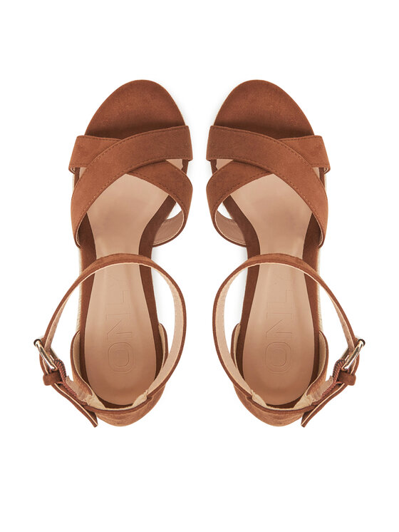ONLY Shoes ONLY Shoes Espadrilky Onlamelia-18 Mf Wedge 15335555 Hnědá