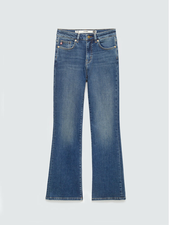 BIG STAR BIG STAR Jeansy CHIARA Niebieski Flare Fit