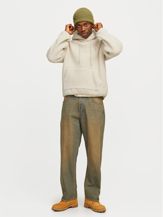Jack&Jones Jack&Jones Majica dugih rukava Frederiksberg 12263011 Bež Loose Fit