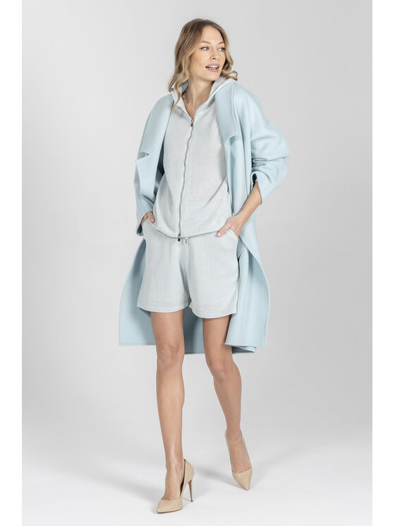 Deni Cler Milano Deni Cler Milano Płaszcz T-DC-8004-F2-90-43-1 Zielony Oversize