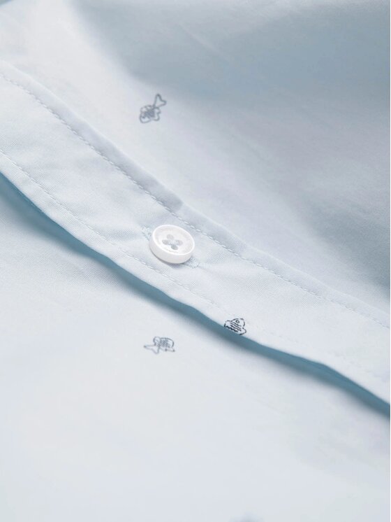 Ombre Ombre Košile OM-SHCS-0156 Světle modrá Regular Fit