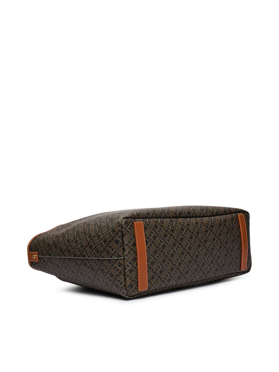 Tommy Hilfiger Tommy Hilfiger Torebka Th Monoplay Maxi Tote Le AW0AW18850 Czarny