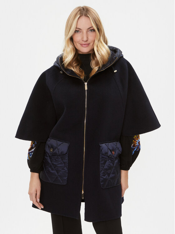 Luisa Spagnoli Prechodný kabát Sfida 540306 Tmavomodrá Regular Fit