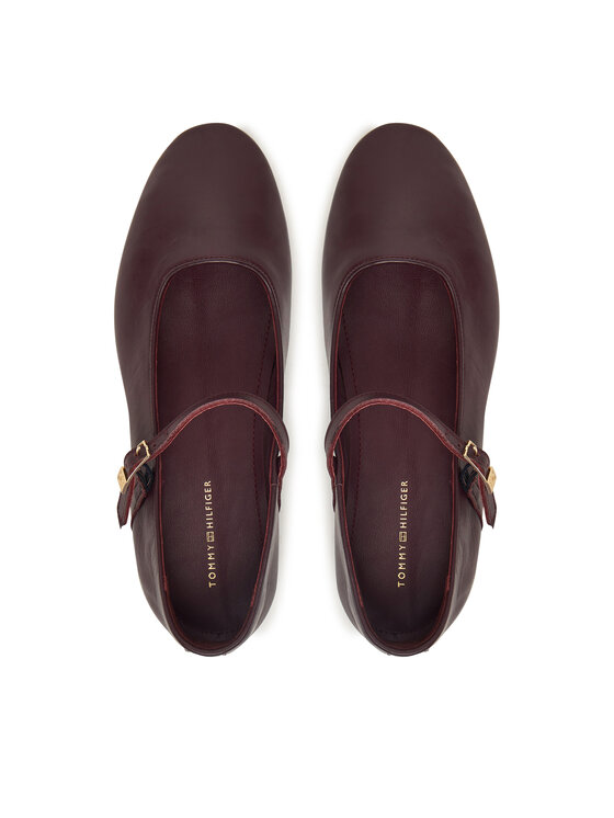 Tommy Hilfiger Tommy Hilfiger Balerinke SmooMaryjane FW0FW09152 Tamnocrvena