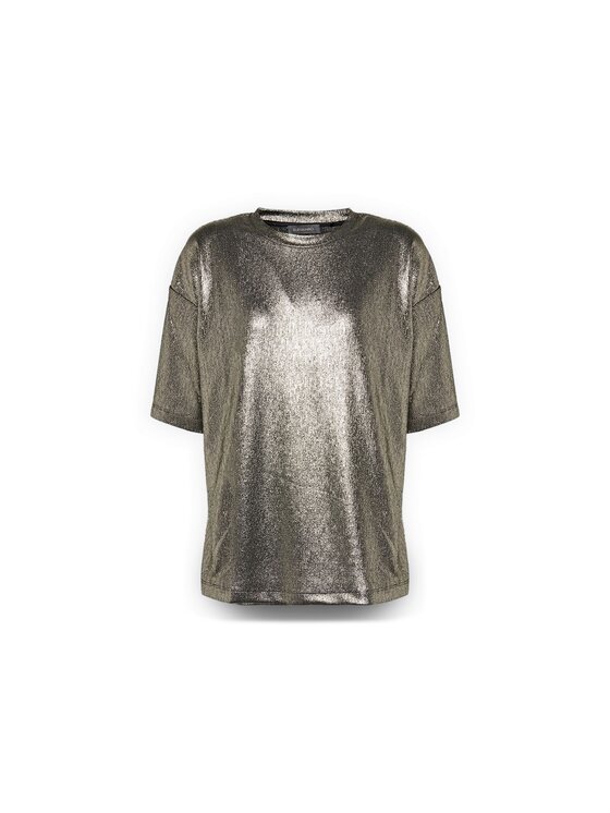 Elena Mirò Elena Mirò T-Shirt G250Z100509N008 Złoty Boxy Fit