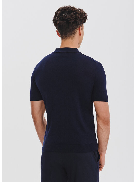 Pako Lorente Pako Lorente Polo P25WF-TX-007 Granatowy Classic Fit