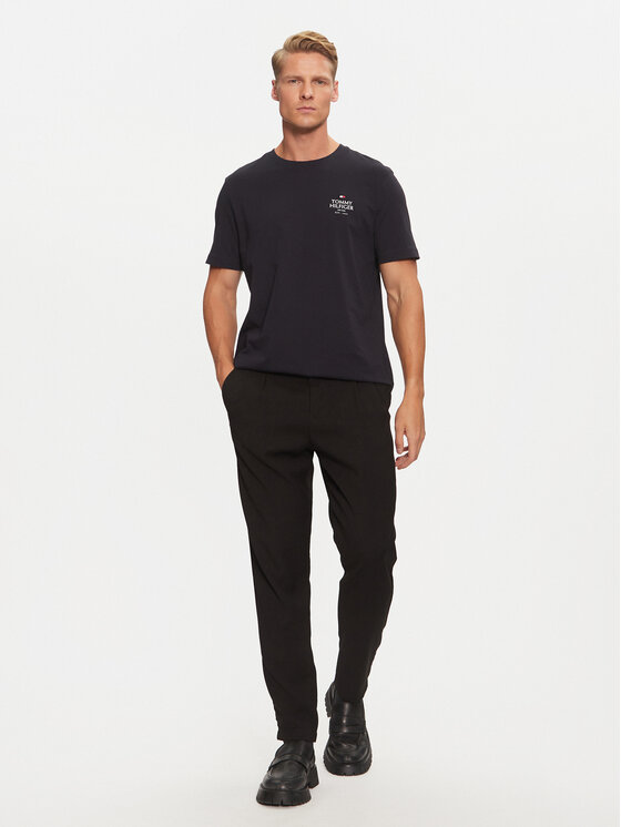Tommy Hilfiger Tommy Hilfiger Tričko MW0MW36500 Tmavomodrá Regular Fit