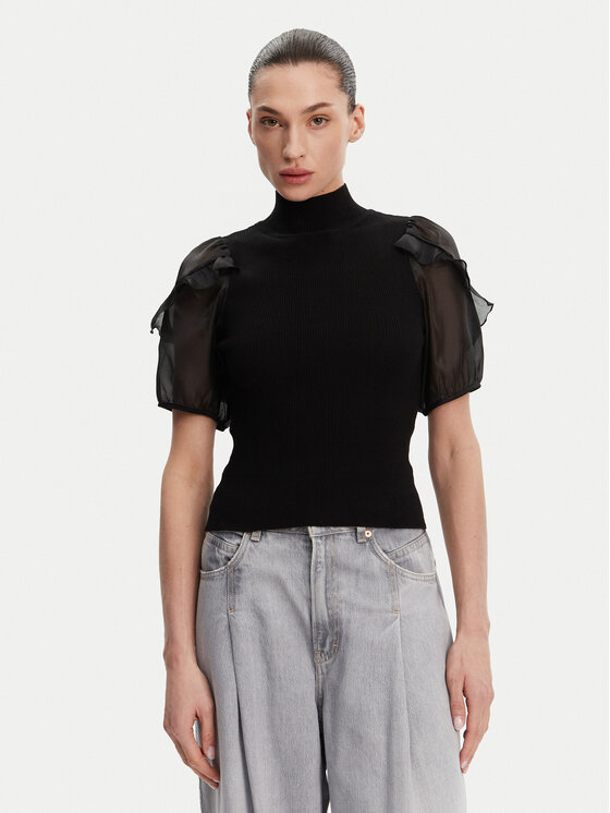 French Connection French Connection Dolčevita 78YCW Crna Slim Fit