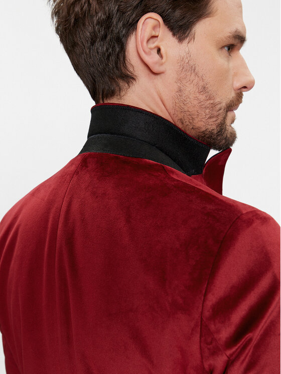 KARL LAGERFELD KARL LAGERFELD Marynarka 155270 541009 Czerwony Slim Fit