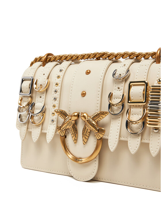 PINKO PINKO Rankinė Love One Mini Light Cl PE 25 PLTT 103335 A26K Écru