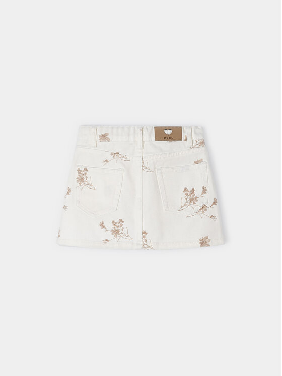 Mayoral Mayoral Джинсова спідниця 3903 Écru Regular Fit