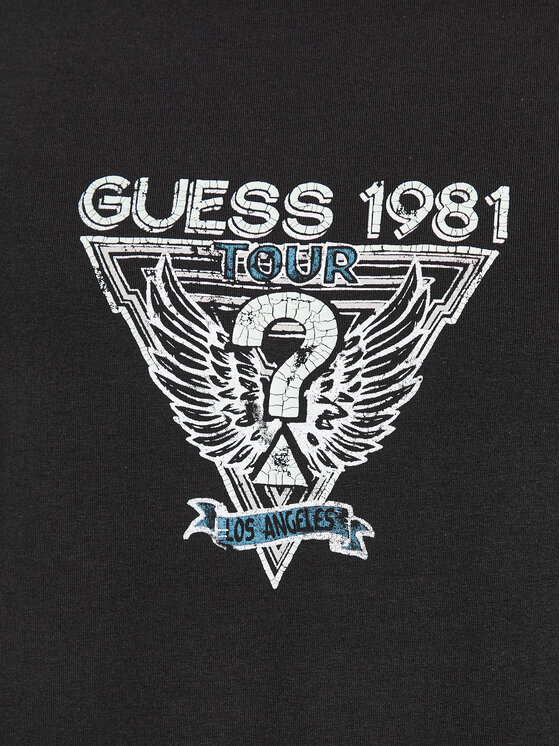 Guess Guess Longsleeve M3BI33 J1314 Czarny Slim Fit