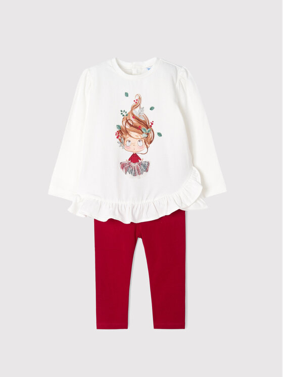 Completo maglietta e leggings 2722 Multicolore