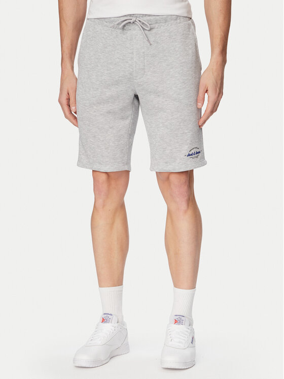 Jack & Jones Jack & Jones Komplet majica in kratke hlače Brandon 12298184 Bela Regular Fit