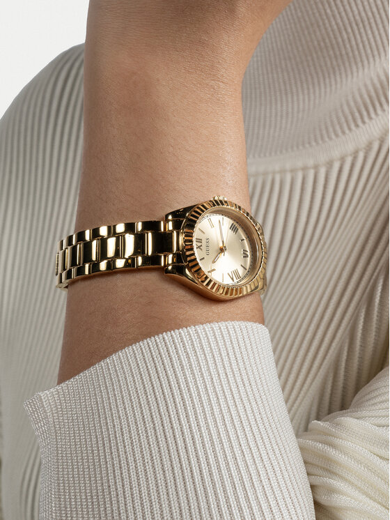 Guess Guess Ženska ročna ura Mini Luna GW0687L2 Zlata
