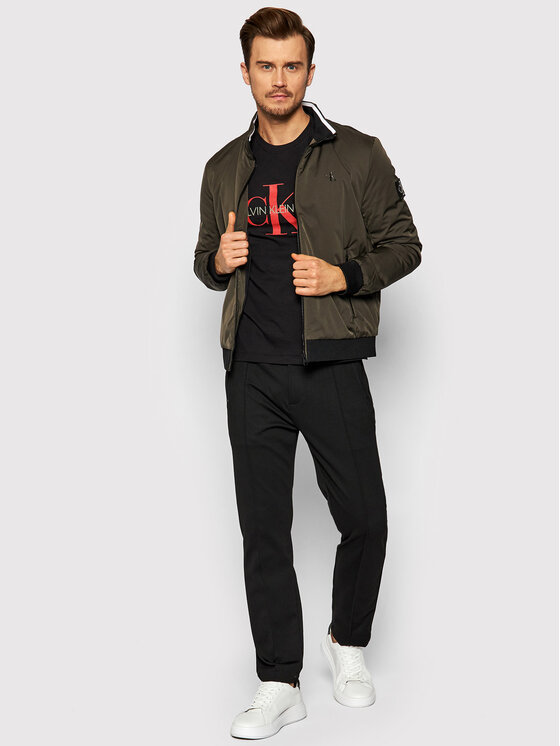 Calvin Klein Jeans Calvin Klein Jeans T-shirt Essential J30J317065 Crna Regular Fit