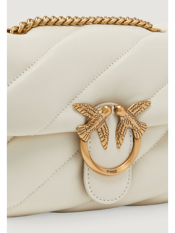 PINKO PINKO Τσάντα LOVE PUFF MINI CL SHEEP NAPPA Λευκό