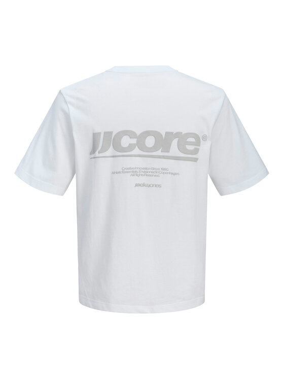 Jack & Jones Jack & Jones Tricou Club 12289842 Alb Relaxed Fit