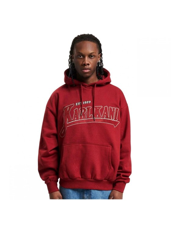 Karl Kani Karl Kani Felpa TREKKING OS HOODIE Bordeaux Regular Fit