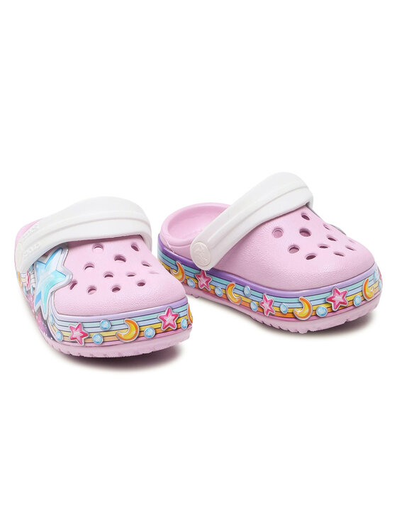 Crocs Crocs Klapki Flstarbandclog K 207075 Różowy