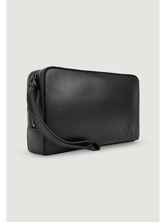 Calvin Klein Calvin Klein pochette BOLD CK POUCH WITH HANDLE (PU) Nero