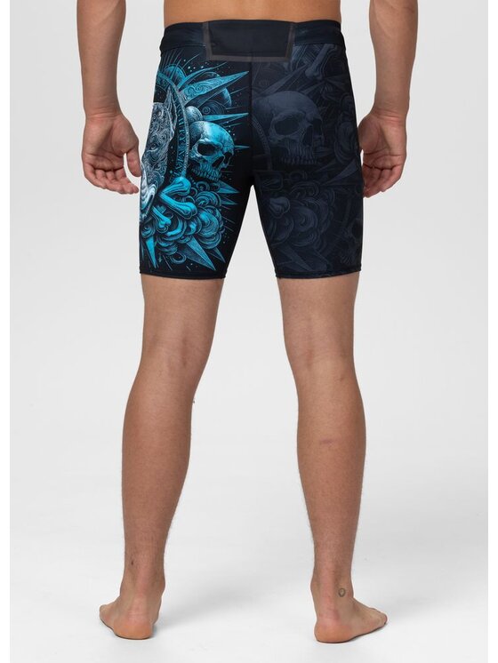 PITBULL PITBULL Szorty sportowe PITBULL WORLD Czarny Regular Fit