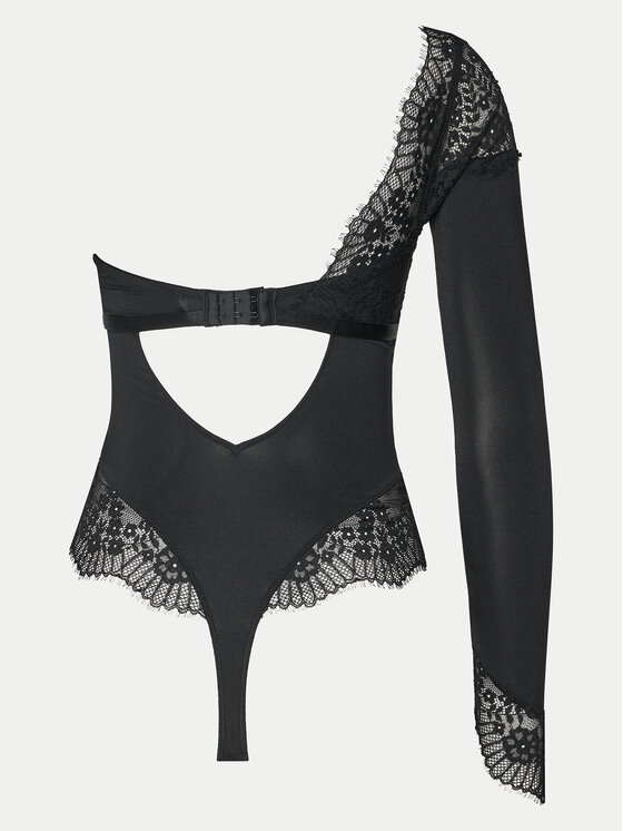 Hunkemöller Hunkemöller Bodi Azalea 300217 Črna Slim Fit