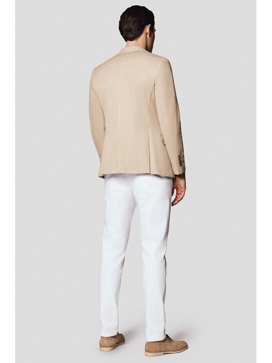 Lancerto Lancerto Marynarka Lentini MA131125000016 Beżowy Slim Fit