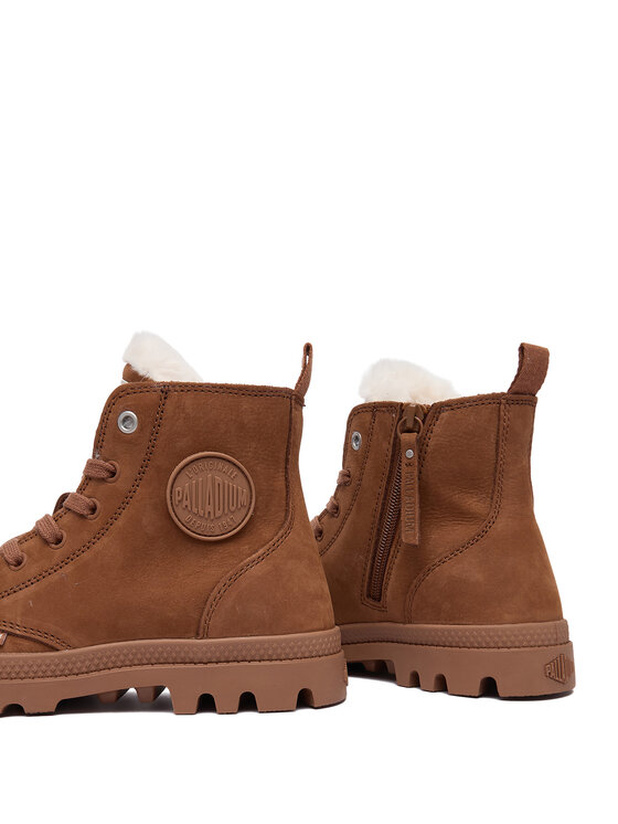 Palladium Palladium Schnürstiefeletten Pampa Hi Zip Wl 95982-291-M Braun