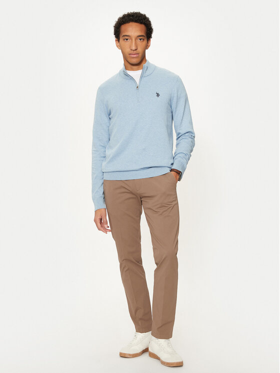 U.S. Polo Assn. U.S. Polo Assn. Pulover MUP2963 Albastru celest Regular Fit