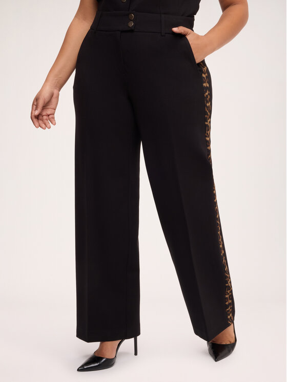 Fiorella Rubino Fiorella Rubino Pantaloni di tessuto P056T005399N0Z3 Nero Regular Fit