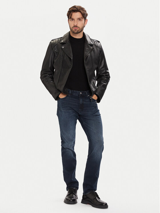 HUGO HUGO Džínsy Ash 50541568 Tmavomodrá Slim Fit
