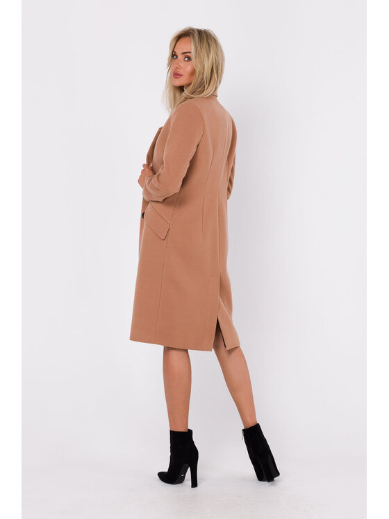 Made of Emotion Made of Emotion Kabát M758 Hnědá Modern Fit