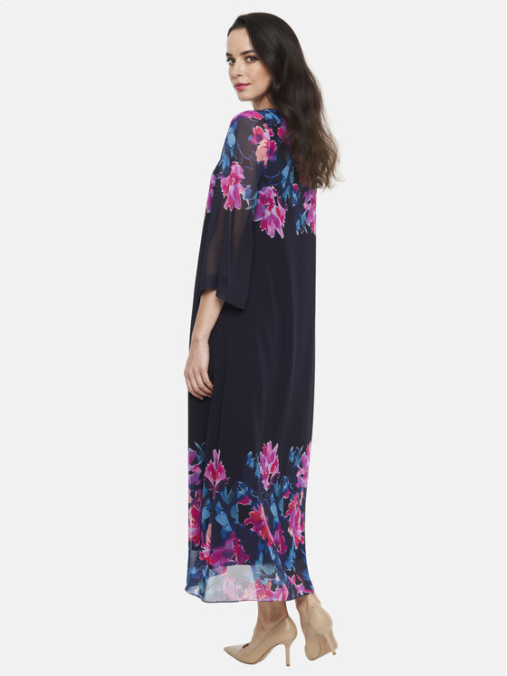 Potis & Verso Potis & Verso Sukienka letnia Noelia Granatowy Regular Fit