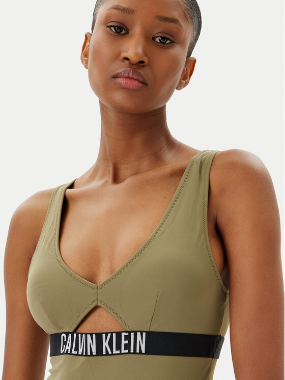 Calvin Klein Swimwear Calvin Klein Swimwear Női fürdőruha KW0KW02746 Zöld