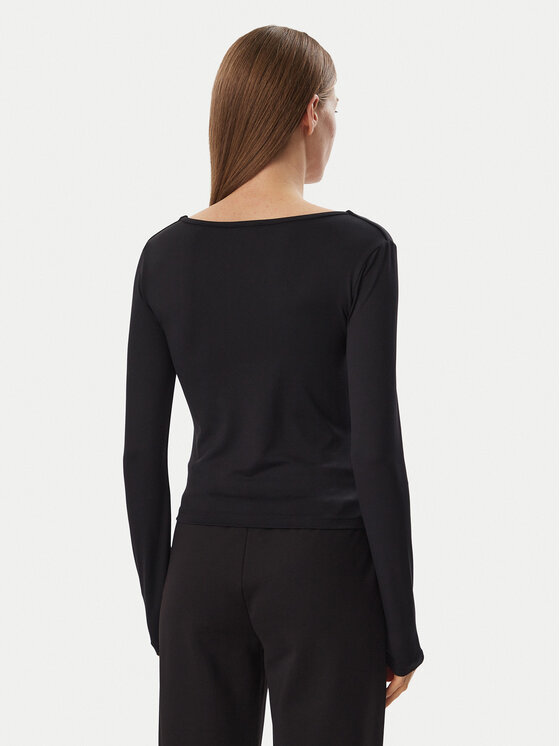 Guess Guess Блузка V6BP05 K6318 Чорний Slim Fit