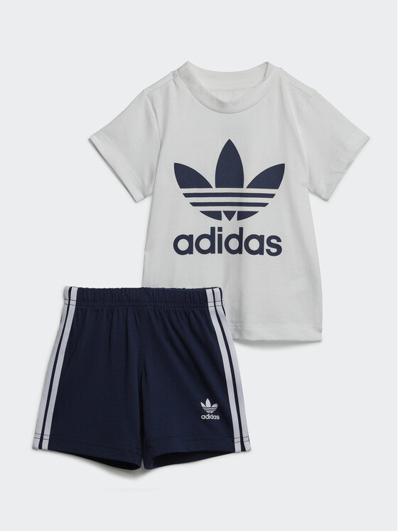 Adidas Set Majica, Sportske Kratke Hlače Trefoil Shorts Tee Set IB8638 Plava Regular Fit