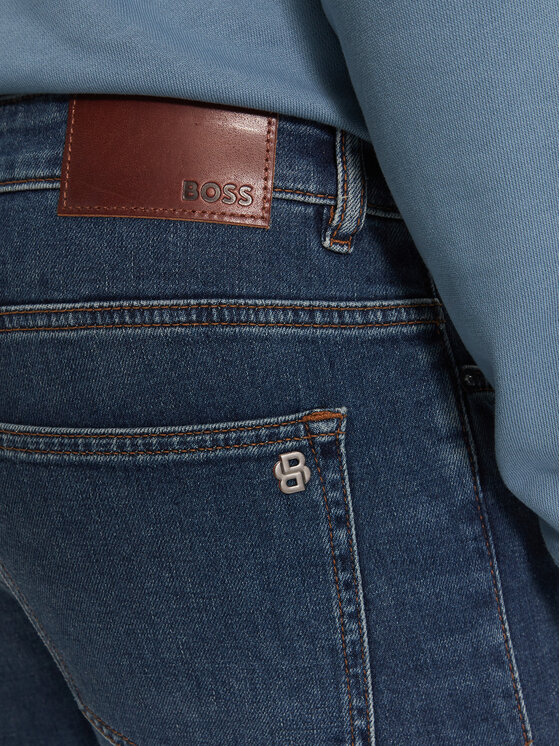 BOSS Boss Jeans hlače Delaware 50526951 Modra Slim Fit