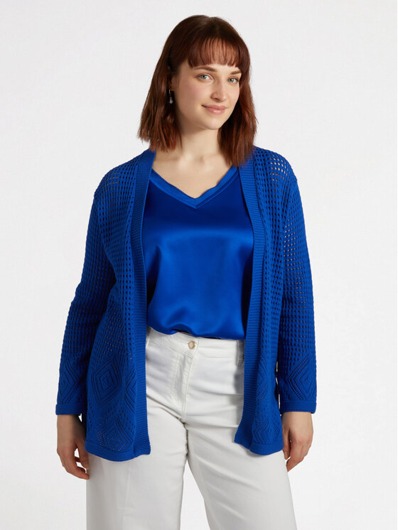 Fiorella Rubino Fiorella Rubino Cardigan M565L007937N024 Turchese Regular Fit