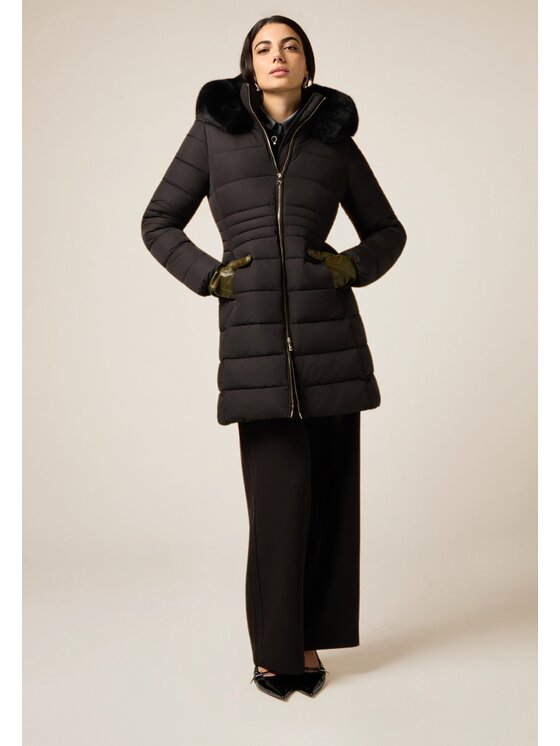 Oltre Oltre Giubbotto piumino F006R001486N033 Nero Slim Fit