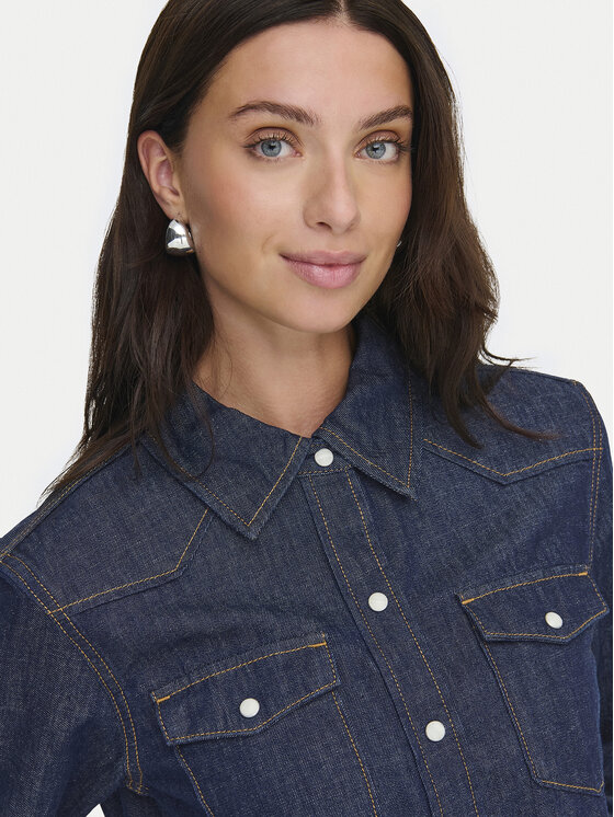 ONLY ONLY Jeanshemd Charlize 15364777 Blau Regular Fit