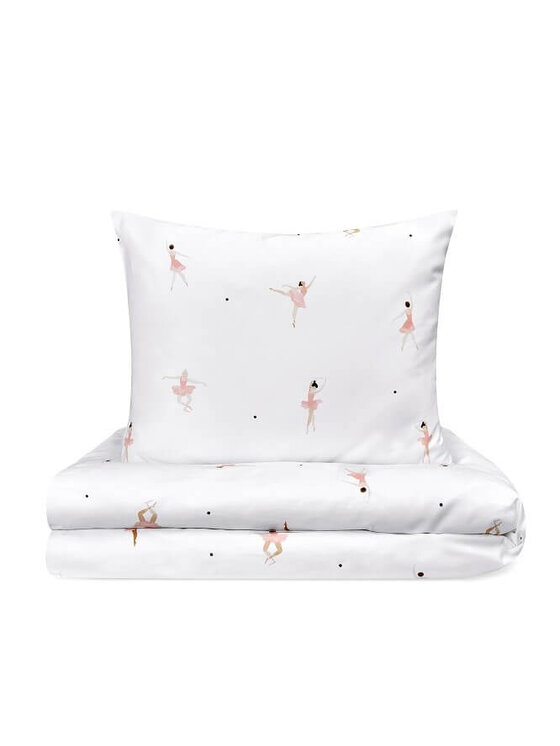 White pocket White pocket Komplet pościeli dziecięcej satynowa Biały